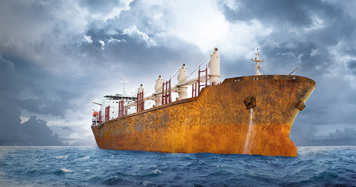 Ship without FROSIO Corrosion Protection